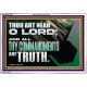 ALL THY COMMANDMENTS ARE TRUTH O LORD  Inspirational Bible Verse Acrylic Frame  GWABIDE12164  