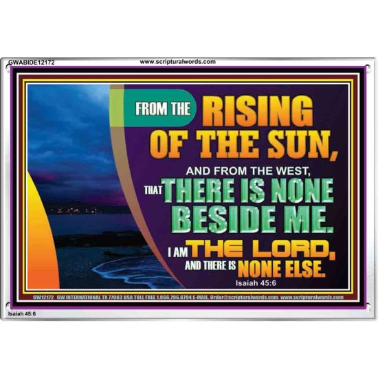 I AM THE LORD THERE IS NONE ELSE  Printable Bible Verses to Acrylic Frame  GWABIDE12172  