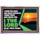 I FORM THE LIGHT AND CREATE DARKNESS DECLARED THE LORD  Printable Bible Verse to Acrylic Frame  GWABIDE12173  