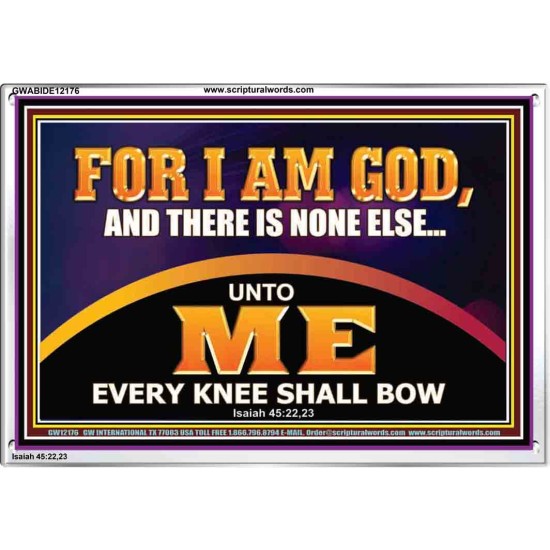 UNTO ME EVERY KNEE SHALL BOW  Scripture Wall Art  GWABIDE12176  