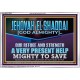 JEHOVAH EL SHADDAI MIGHTY TO SAVE  Unique Scriptural Acrylic Frame  GWABIDE12248  
