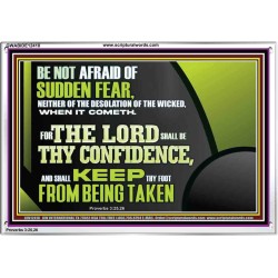 THE LORD SHALL BE THY CONFIDENCE  Unique Scriptural Acrylic Frame  GWABIDE12410  "24X16"