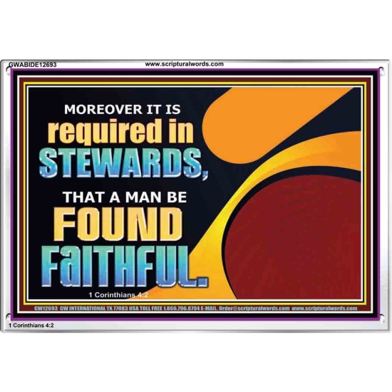 BE FOUND FAITHFUL  Scriptural Wall Art  GWABIDE12693  