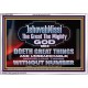 JEHOVAH NISSI THE GREAT THE MIGHTY GOD  Scriptural Décor Acrylic Frame  GWABIDE12698  