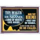 THY MAKER IS THINE HUSBAND THE LORD OF HOSTS IS HIS NAME  Encouraging Bible Verses Acrylic Frame  GWABIDE12713  