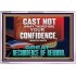 CONFIDENCE WHICH HATH GREAT RECOMPENCE OF REWARD  Bible Verse Acrylic Frame  GWABIDE12719  "24X16"