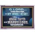 SHEW FORTH ALL THY MARVELLOUS WORKS  Bible Verse Acrylic Frame  GWABIDE12948  "24X16"