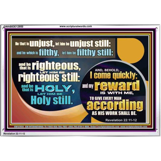BE RIGHTEOUS STILL  Bible Verses Wall Art  GWABIDE12950  