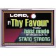 THY FAVOUR HAST MADE MY MOUNTAIN TO STAND STRONG  Modern Christian Wall Décor Acrylic Frame  GWABIDE12960  