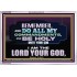 DO ALL MY COMMANDMENTS AND BE HOLY   Bible Verses to Encourage  Acrylic Frame  GWABIDE12962  "24X16"