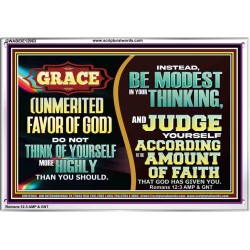 GRACE UNMERITED FAVOR OF GOD  Bible Scriptures on Love Acrylic Frame  GWABIDE12963  "24X16"