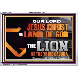 THE LION OF THE TRIBE OF JUDA CHRIST JESUS  Ultimate Inspirational Wall Art Acrylic Frame  GWABIDE12993  "24X16"