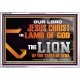 THE LION OF THE TRIBE OF JUDA CHRIST JESUS  Ultimate Inspirational Wall Art Acrylic Frame  GWABIDE12993  