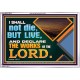 I SHALL NOT DIE BUT LIVE AND DECLARE THE WORKS OF THE LORD  Eternal Power Acrylic Frame  GWABIDE13034  