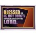 BLESSED BE HE THAT COMETH IN THE NAME OF THE LORD  Ultimate Inspirational Wall Art Acrylic Frame  GWABIDE13038  "24X16"