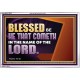 BLESSED BE HE THAT COMETH IN THE NAME OF THE LORD  Ultimate Inspirational Wall Art Acrylic Frame  GWABIDE13038  