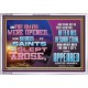 AND THE GRAVES WERE OPENED AND MANY BODIES OF THE SAINTS WHICH SLEPT AROSE  Bible Verses Wall Art Acrylic Frame  GWABIDE13094  