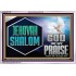 JEHOVAH SHALOM GOD OF MY PRAISE  Christian Wall Art  GWABIDE13121  "24X16"