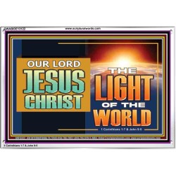 OUR LORD JESUS CHRIST THE LIGHT OF THE WORLD  Bible Verse Wall Art Acrylic Frame  GWABIDE13122  "24X16"