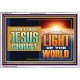 OUR LORD JESUS CHRIST THE LIGHT OF THE WORLD  Bible Verse Wall Art Acrylic Frame  GWABIDE13122  