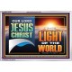 OUR LORD JESUS CHRIST THE LIGHT OF THE WORLD  Christian Wall Décor Acrylic Frame  GWABIDE13122B  