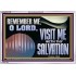 VISIT ME O LORD WITH THY SALVATION  Glass Acrylic Frame Scripture Art  GWABIDE13136  "24X16"