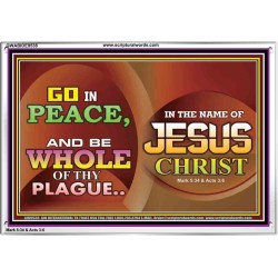 BE MADE WHOLE OF YOUR PLAGUE  Sanctuary Wall Acrylic Frame  GWABIDE9538  "24X16"