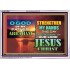 STRENGTHEN MY HANDS THIS DAY O GOD  Ultimate Inspirational Wall Art Acrylic Frame  GWABIDE9548  "24X16"