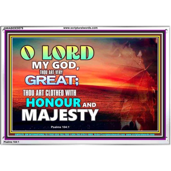 MY GOD THOU ART VERY GREAT  Church Acrylic Frame  GWABIDE9579  