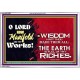 MANY ARE THY WONDERFUL WORKS O LORD  Children Room Acrylic Frame  GWABIDE9580  