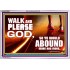 WALK AND PLEASE GOD  Scripture Art Acrylic Frame  GWABIDE9594  "24X16"