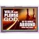 WALK AND PLEASE GOD  Scripture Art Acrylic Frame  GWABIDE9594  