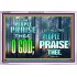 LET THE PEOPLE PRAISE THEE O GOD  Kitchen Wall Décor  GWABIDE9603  "24X16"