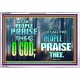 LET THE PEOPLE PRAISE THEE O GOD  Kitchen Wall Décor  GWABIDE9603  