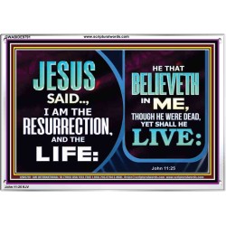 BELIEVE IN HIM AND THOU SHALL LIVE  Bathroom Wall Art Picture  GWABIDE9791  "24X16"