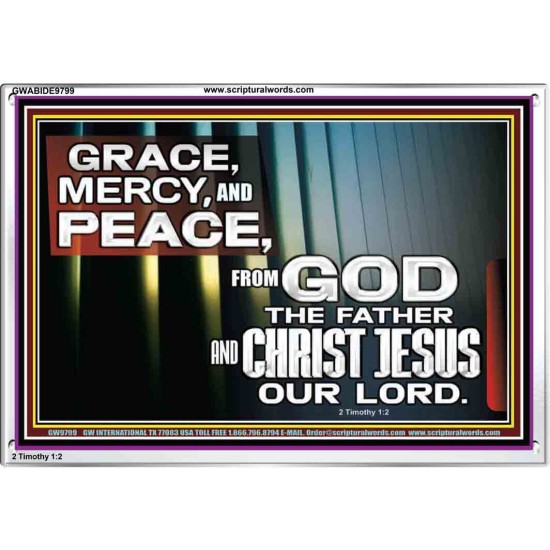 GRACE MERCY AND PEACE UNTO YOU  Bible Verse Acrylic Frame  GWABIDE9799  