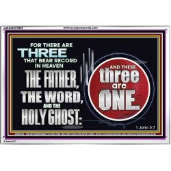 THE THREE THAT BEAR RECORD IN HEAVEN  Modern Wall Art  GWABIDE9902  "24X16"