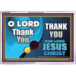 THANK YOU OUR LORD JESUS CHRIST  Custom Biblical Painting  GWABIDE9907  "24X16"