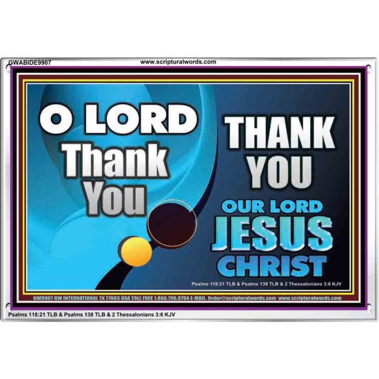 THANK YOU OUR LORD JESUS CHRIST  Custom Biblical Painting  GWABIDE9907  