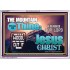 IN JESUS CHRIST MIGHTY NAME MOUNTAIN SHALL BE THINE  Hallway Wall Acrylic Frame  GWABIDE9910  "24X16"