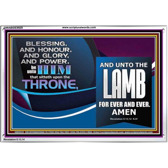 THE ONE SEATED ON THE THRONE  Contemporary Christian Wall Art Acrylic Frame  GWABIDE9929  