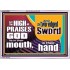 A TWO EDGED SWORD  Contemporary Christian Wall Art Acrylic Frame  GWABIDE9965  "24X16"