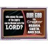 WHO CAN BE LIKENED TO OUR GOD JEHOVAH  Scriptural Décor  GWABIDE9978  "24X16"
