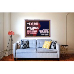 THY GOING OUT AND COMING IN IS PRESERVED  Wall Décor  GWABIDE10088  "24X16"