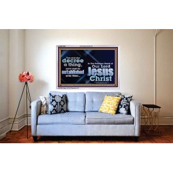 THE LIGHT SHALL SHINE UPON THY WAYS  Christian Quote Acrylic Frame  GWABIDE10296  "24X16"