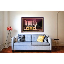 TRUST IN THE NAME OF THE LORD  Unique Scriptural ArtWork  GWABIDE10303  "24X16"