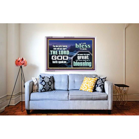 I BLESS THEE AND THOU SHALT BE A BLESSING  Custom Wall Scripture Art  GWABIDE10306  