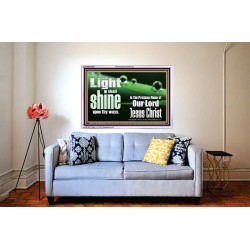 THE LIGHT SHINE UPON THEE  Custom Wall Décor  GWABIDE10314  "24X16"