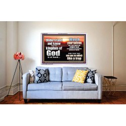 BEWARE OF THE CARE OF THIS LIFE  Unique Bible Verse Acrylic Frame  GWABIDE10317  "24X16"