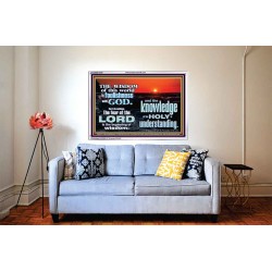 THE FEAR OF THE LORD BEGINNING OF WISDOM  Inspirational Bible Verses Acrylic Frame  GWABIDE10337  "24X16"